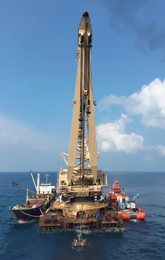 EPC Bơm cát ngoài khơi độ sâu 120m – Mỏ Thiên Ưng